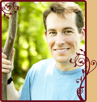 photo of man in woods